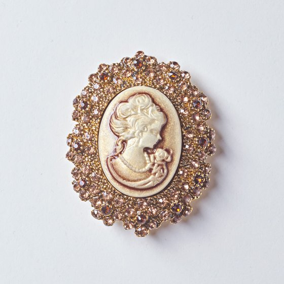 Broche camée 