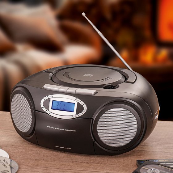 Lecteur portatif CD et cassettes 