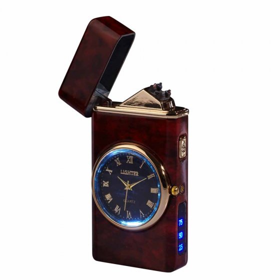 Briquet plasma avec affichage de l'heure 