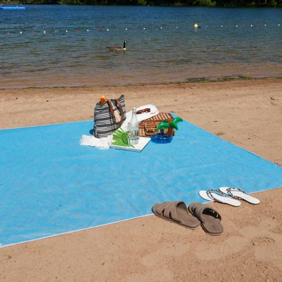Natte de plage anti-sable 