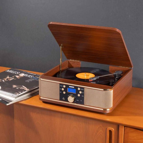 Tourne-disque rétro avec DAB+ 