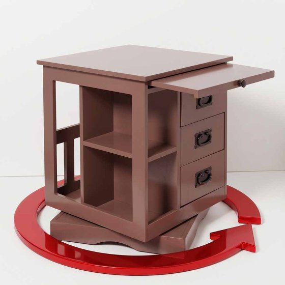 Table d'appoint pivotante 