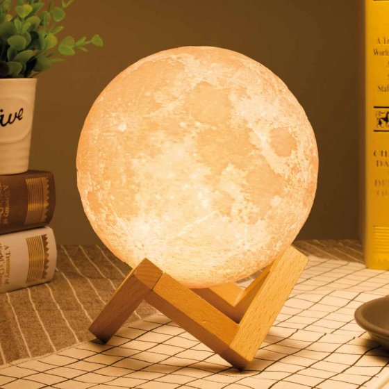 Lampe-lune avec haut-parleur
