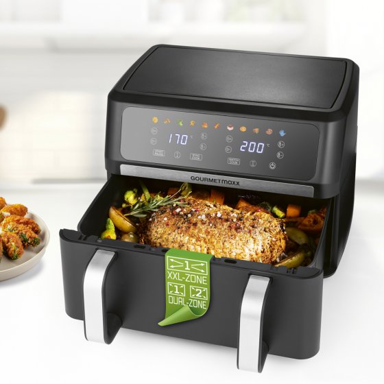 Friteuse à air chaud avec double panier 