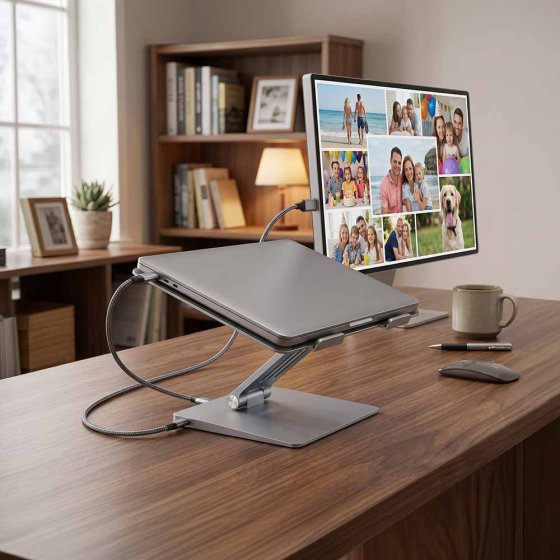 Support pour ordinateur portable avec station d'accueil 