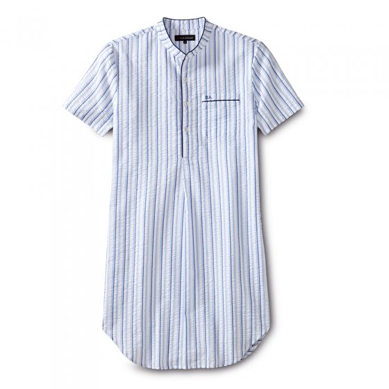 Chemise de nuit en seersucker 