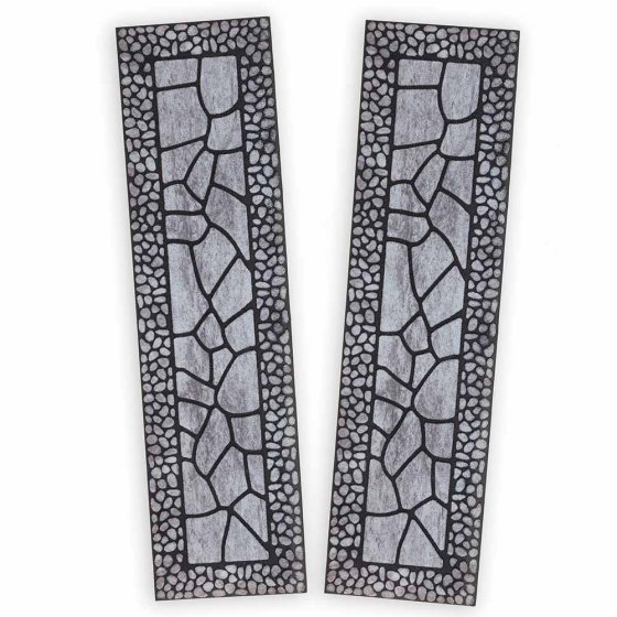 Lot de 2 tapis de protection pour les pieds - Gris pierre  