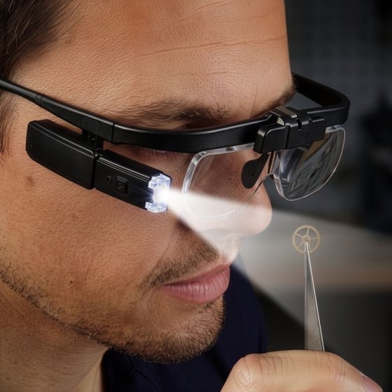 Lunettes-loupe LED 