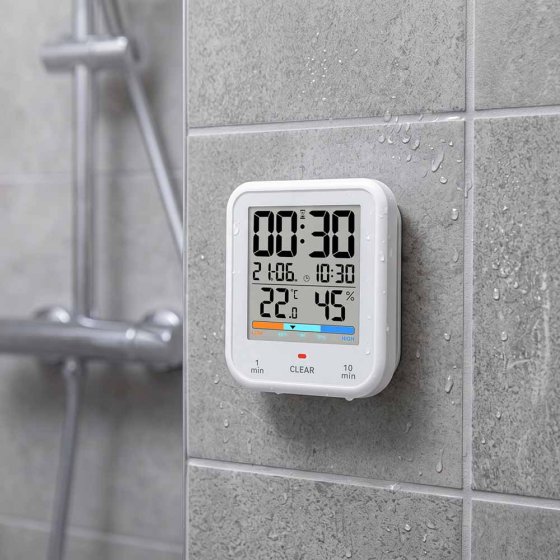Minuterie de douche avec écran couleur 