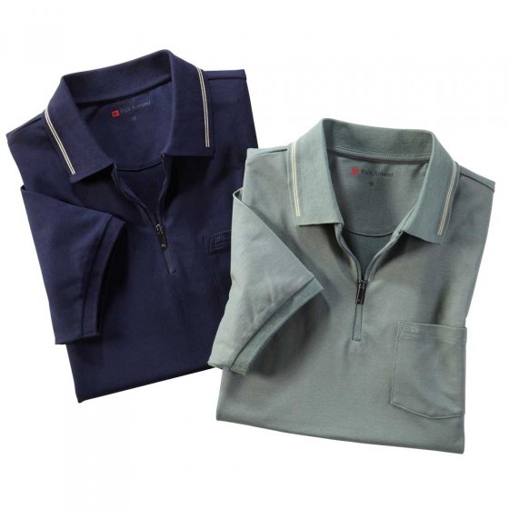 Polo col zippé en lot