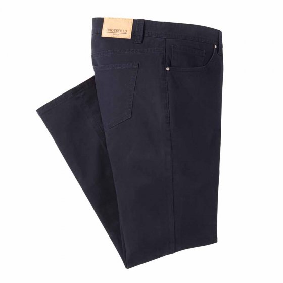 Pantalon stretch en coton 54 | Marine