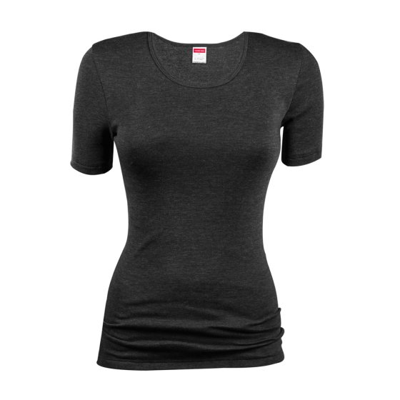 Tricot de corps thermique femme, manches courtes 