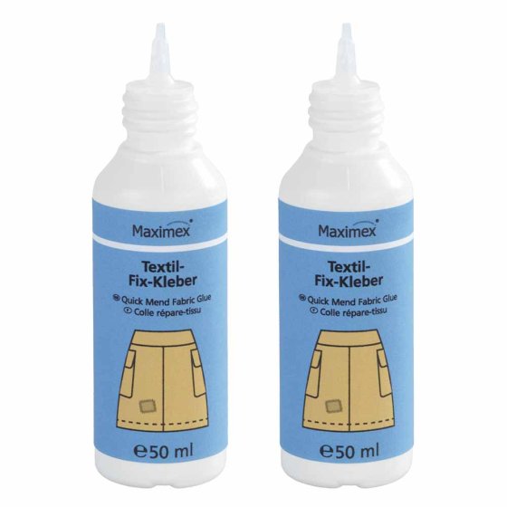 Colle pour textiles, 2 x 50 ml 