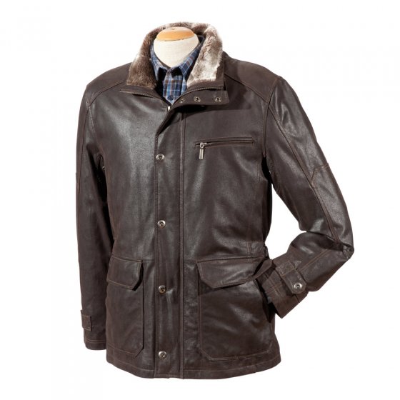 Veste d’hiver en cuir