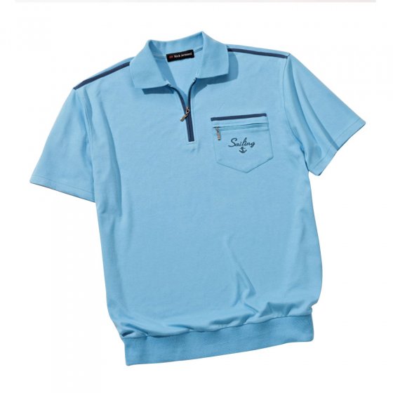 Polo homme confort,bleu 