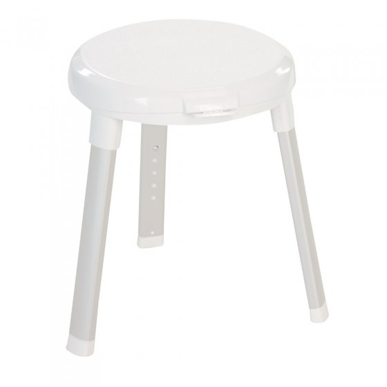 Tabouret de douche à assise rotative 