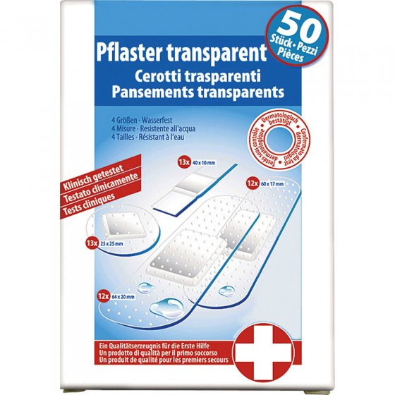 Pansements transparents 100 pièces  