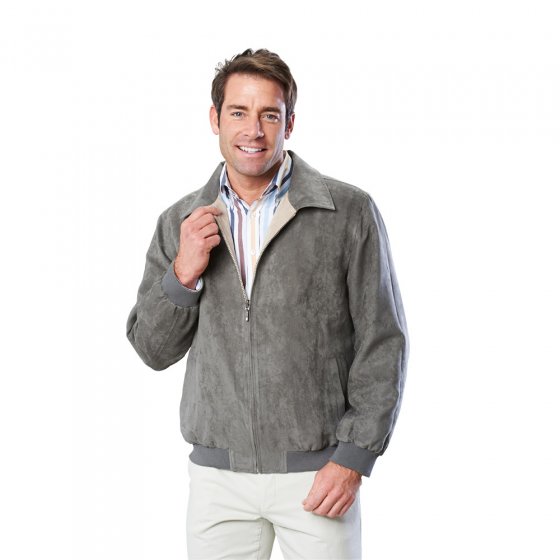 Blouson réversible en microskin