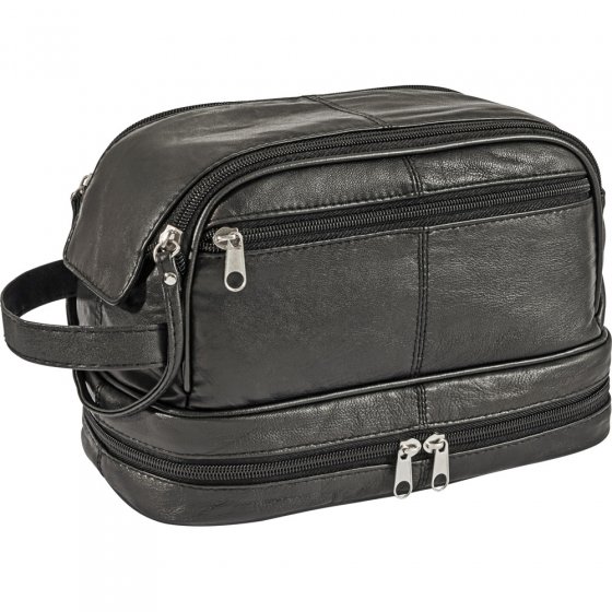 Trousse de toilette en cuir d’agneau