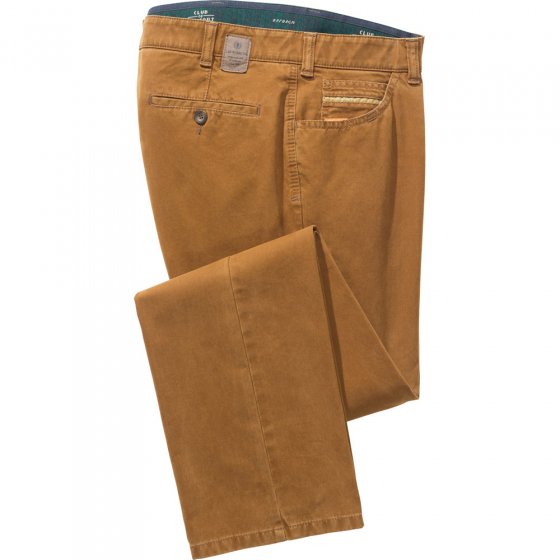 Pantalon coton+fini cachem.T27 30 | Cognac