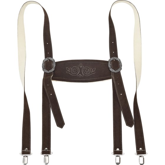 Bretelles Bavaroises Traditionnelles Pour Hommes - Broderie, Polyester, Réglables, Pour Oktoberfest