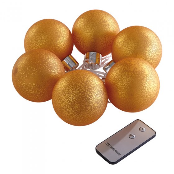 Boule de Noël à LED et télécommande Lot de 6  