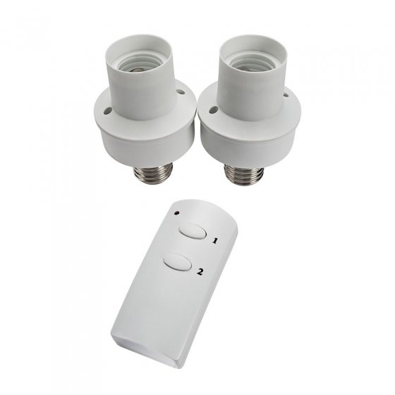 Douilles de lampes télécommandées Lot de 2  