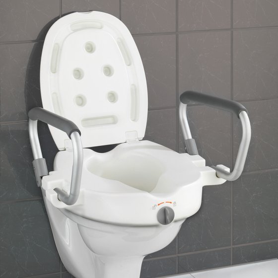 Réhausseur de toilettes avec accoudoirs 