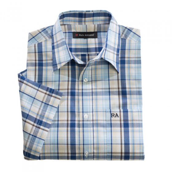Chemise à carreaux, facile à entretenir XL | bleu-beige#vert-ouge