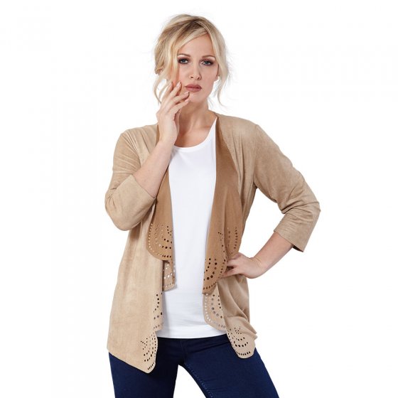 Cardigan,Lasercut-Muster,XXL