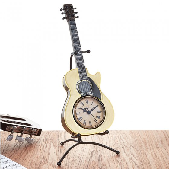 Horloge de table guitare