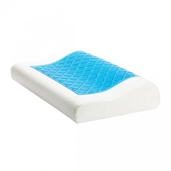 Oreiller viscoélastique avec couche de gel 