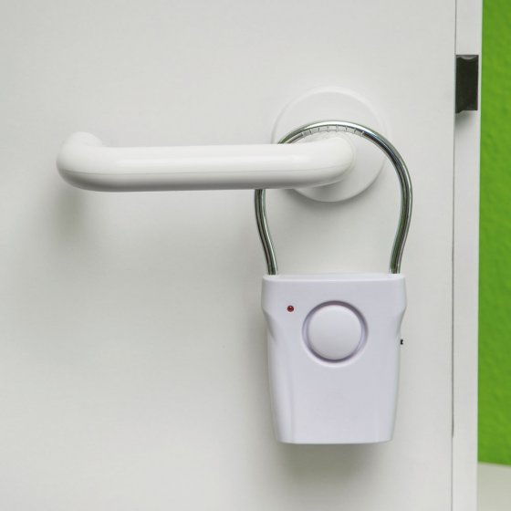 Alarme électronique  "compacte"  pour poignée de porte 