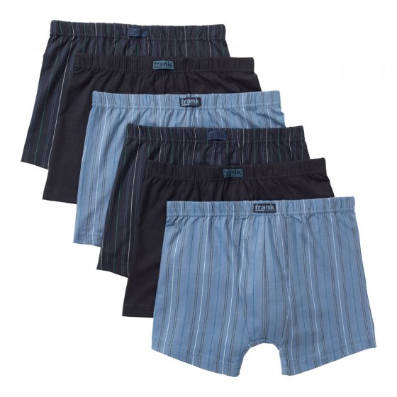 Lot de 6 boxers rétro en coton 