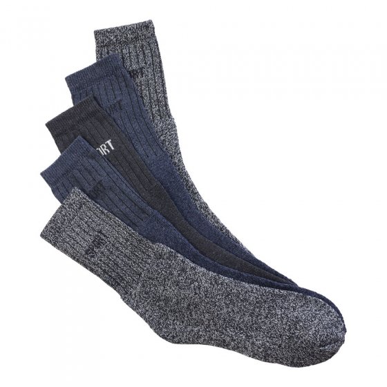 Chaussette thermique en fil mouliné, par lot de 5 piéces 