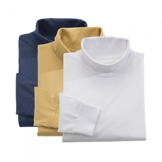 Sous-pulls col roulé Par lot de 3 paires  XL | Marine#Blanc#Camel