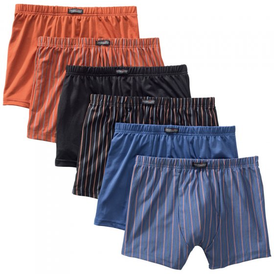 Boxers rétro microfibre, en lot de 6 