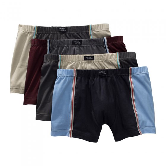 Boxers rétro contrastés en lot de 4 