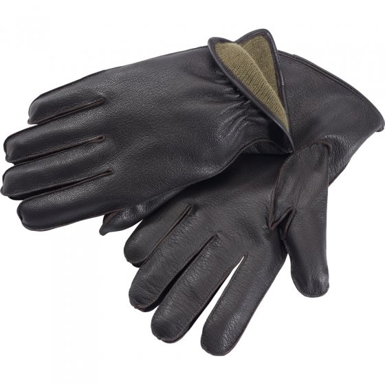 Gants en cuir nappa de chèvre L | Marron