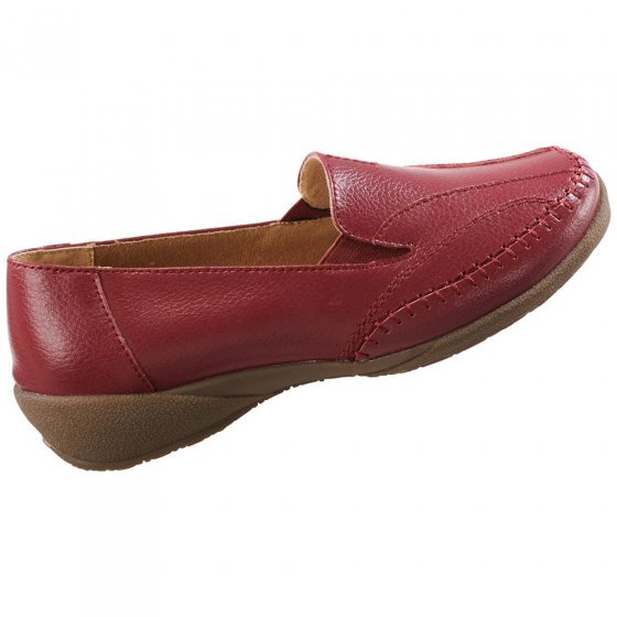 Mocassins en cuir avec soufflet stretch 