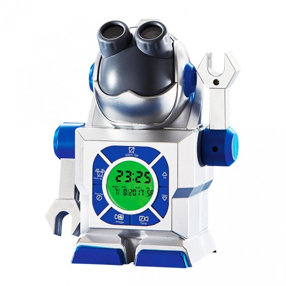 Robot-horloge à projection