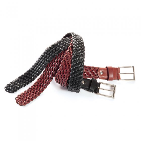 Ceinture tressée,marron(130cm) 3 (130cm) | Marron-rouille