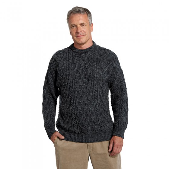 Pull d’Aran à col roulé 