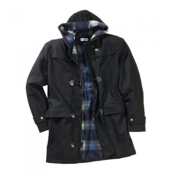 Duffle-coat en laine 3XL | Noir