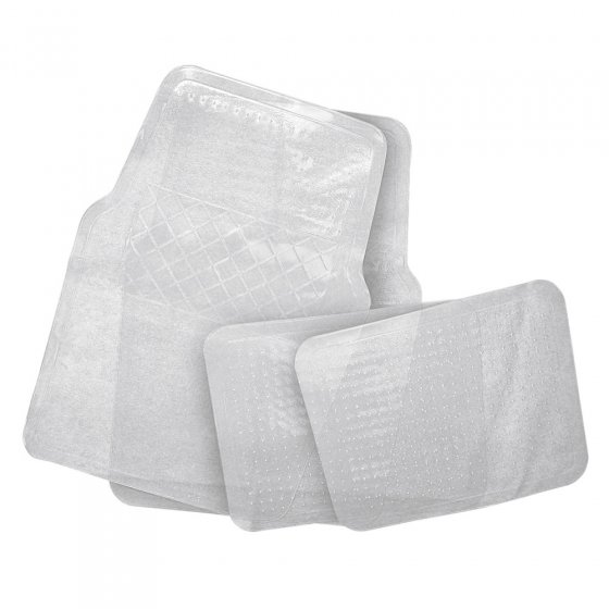 Lot de 4 tapis de sol transparents pour voiture 