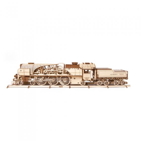 Maquette de bois locomotive et tender 