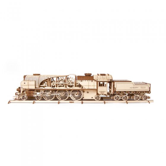 Maquette de bois locomotive et tender 