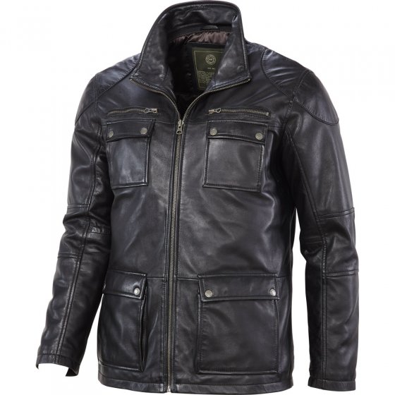 Veste en cuir nappa d'agneau 