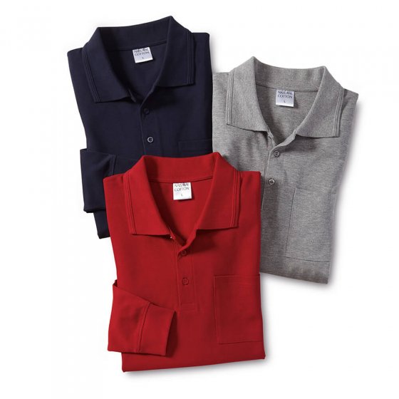 Polo maille piquée Par lot de 3 paires