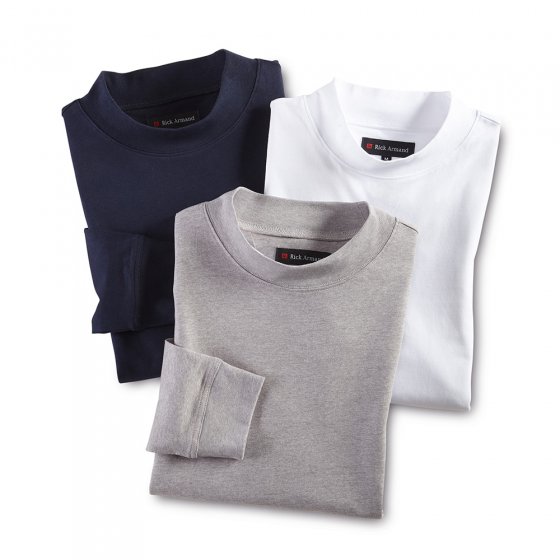 T-shirt col droit Par lot de 3 paires L | Marine#Grisargenté#Blanc